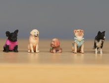 Load image into Gallery viewer, 1:64 Painted Figure Model Miniature Resin Diorama Sand Cute Pet Puppy Dot Toy
