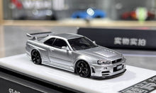 Load image into Gallery viewer, BZMW 1:64 Silver Skyline GTR R34 NISMO Z-Tune Sport Model Diecast Resin Car
