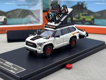 Load image into Gallery viewer, GCD 1:64 White Sequoia XK80 ORV Motorboat Bike Model Diecast Metal Car New Collection
