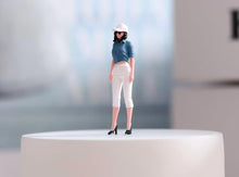 Load image into Gallery viewer, 1:64 Painted Figure Model Miniature Resin Diorama Sand Casual Trendy Girl Lady
