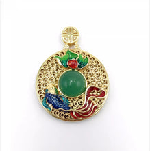 Load image into Gallery viewer, Nature Jade Vase Pendant Necklace Gift Jewelry charm Blessing Lucky Fortune new
