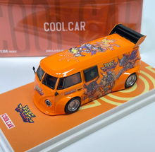 Load image into Gallery viewer, CC 1:64 Orange Dinosaur VW T1 Widebody Van Sports Model Diecast Metal Car New Collection
