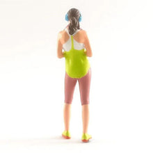 Load image into Gallery viewer, 1:64 Painted Figure Mini Model Miniature Resin Diorama Sporty Girl Excercise YL
