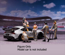 Load image into Gallery viewer, 1:64 Painted Figure Model Miniature Resin Diorama Scene Repair Racing People Set
