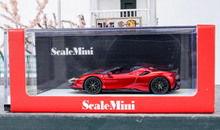 Load image into Gallery viewer, Scalemini 1:64 Red SF90 Spider Racing Sports Model Diecast Resin Car New
