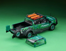 Load image into Gallery viewer, XCARTOYS 1:64 Green POER Pickup Truck Off Road Model Diecast Metal Car New
