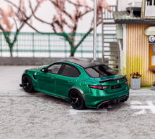 Load image into Gallery viewer, BBR 1:64 Green Romeo Giulia GTA Spoiler Sports Diecast Model Metal Car New
