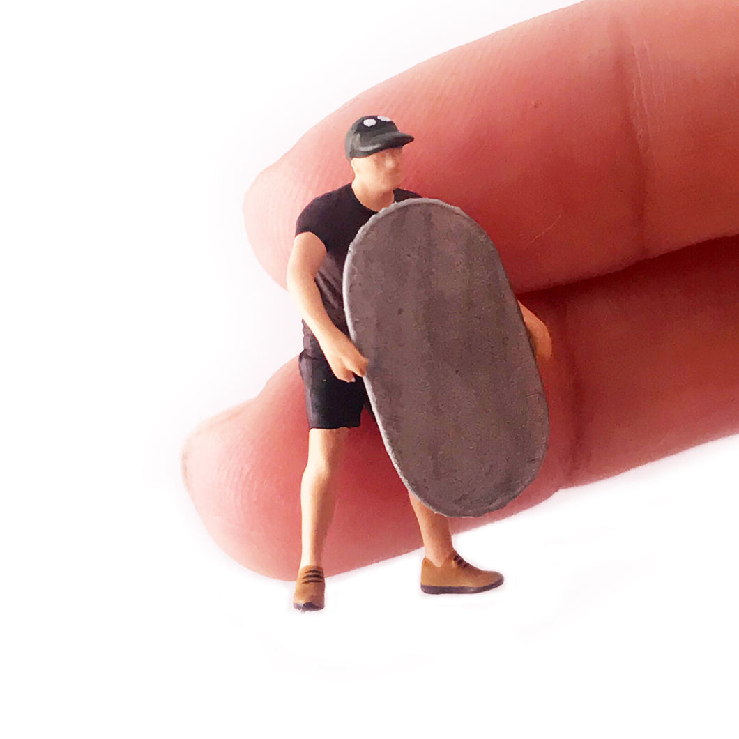 1:64 Painted Figure Mini Model Miniature Resin Diorama Shooting Lighting Man BL