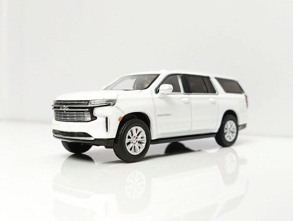 Masdi 1:64 White Suburban Full Size SUV Sports Model Diecast Metal Car New Collection