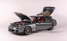 Load image into Gallery viewer, Polar Master 1:18 Gray RX7 FD Spirit R Engine Sport Model Diecast Metal Car
