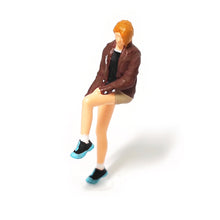 Load image into Gallery viewer, 1:64 Painted Figure Mini Model Miniature Resin Diorama Motocycle R NineT Couple
