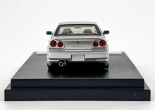 Load image into Gallery viewer, Mortal 1:64 Silver Skyline GTR ER34 25GT AIT Sports Model Diecast Metal Car
