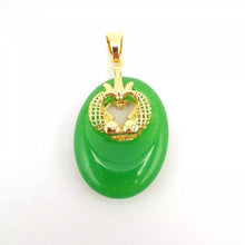 Load image into Gallery viewer, Nature Jade Double Fish Pendant Necklace Gift Jewelry charm Blessing Lucky new f
