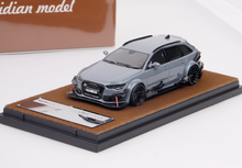 Load image into Gallery viewer, QD 1:64 Gray RS6 C7 DTM Wagon Sports Model Diecast Resin Car New Collection
