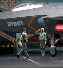 Load image into Gallery viewer, 1:64 Painted Figure Mini Model Miniature Resin Diorama Pilot Captain Army Salute New Scene
