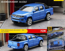 Load image into Gallery viewer, CCA 1:64 Blue Amarok Pickup Truck Model Toy Diecast Metal Car BN

