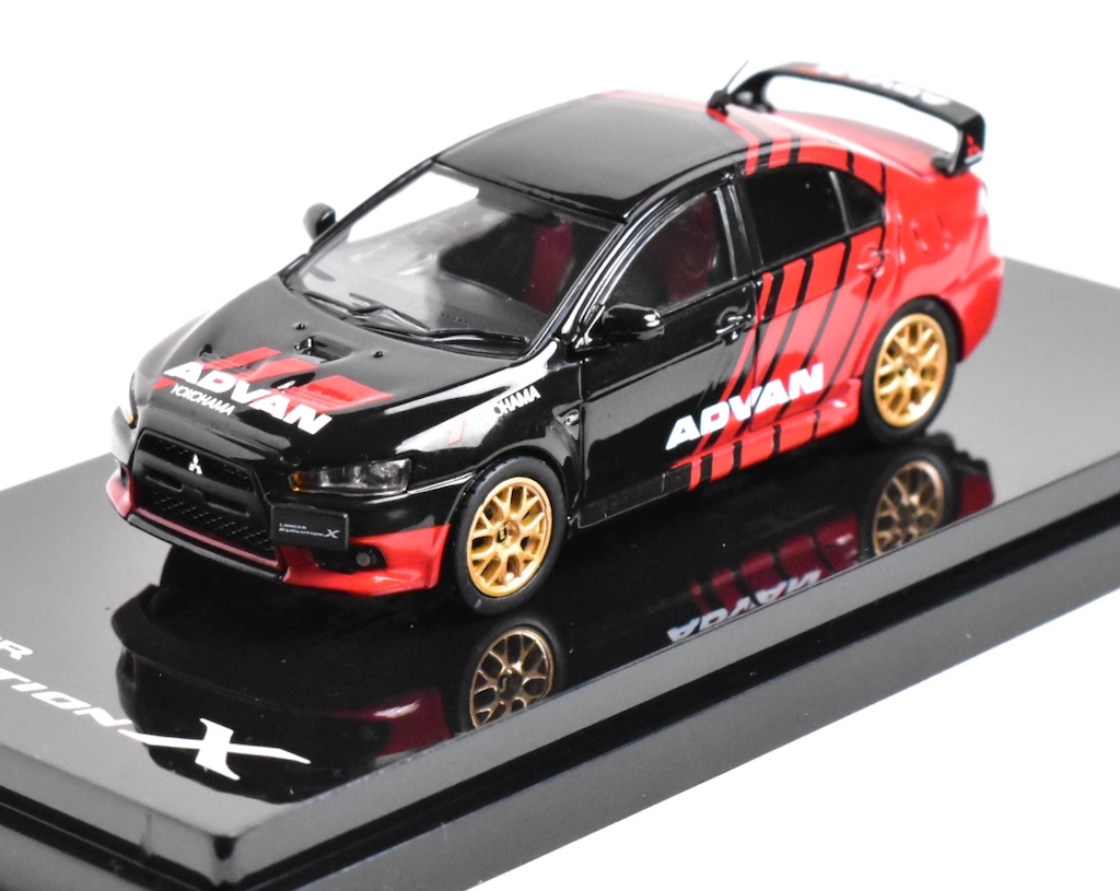 Hobby Japan 1:64 Advan Evolution X EVO 10 Sports Model Diecast Metal Car New Collection