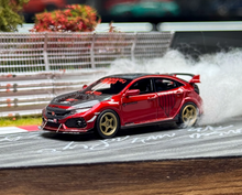 Load image into Gallery viewer, NA 1:64 Red JDM Civic FK8 Type R Racing Sports Model Diecast Resin Car New Collection
