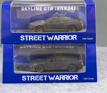 Load image into Gallery viewer, SW 1:64 Skyline GTR R34 Mad Max Figure Sports Model Diecast Metal Car New Collection
