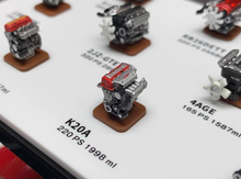 Load image into Gallery viewer, 1:64 JDM EJ20 RB26 SR20 2JZ 4AGE 4G63T F20C K20A B16B Engine Model Resin Car
