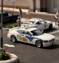 Load image into Gallery viewer, Rollin 1:64 White CHP 2008 Charger Police Sports Model Diecast Metal Car New Collection
