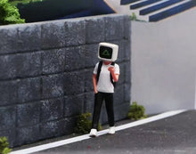 Load image into Gallery viewer, 1:64 Painted Figure Mini Model Miniature Resin Diorama Computer Man Robot Toy
