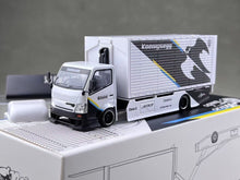 Load image into Gallery viewer, MT 1:64 White H300 Box Truck Custom Sports Model Diecast Metal Car New Collection
