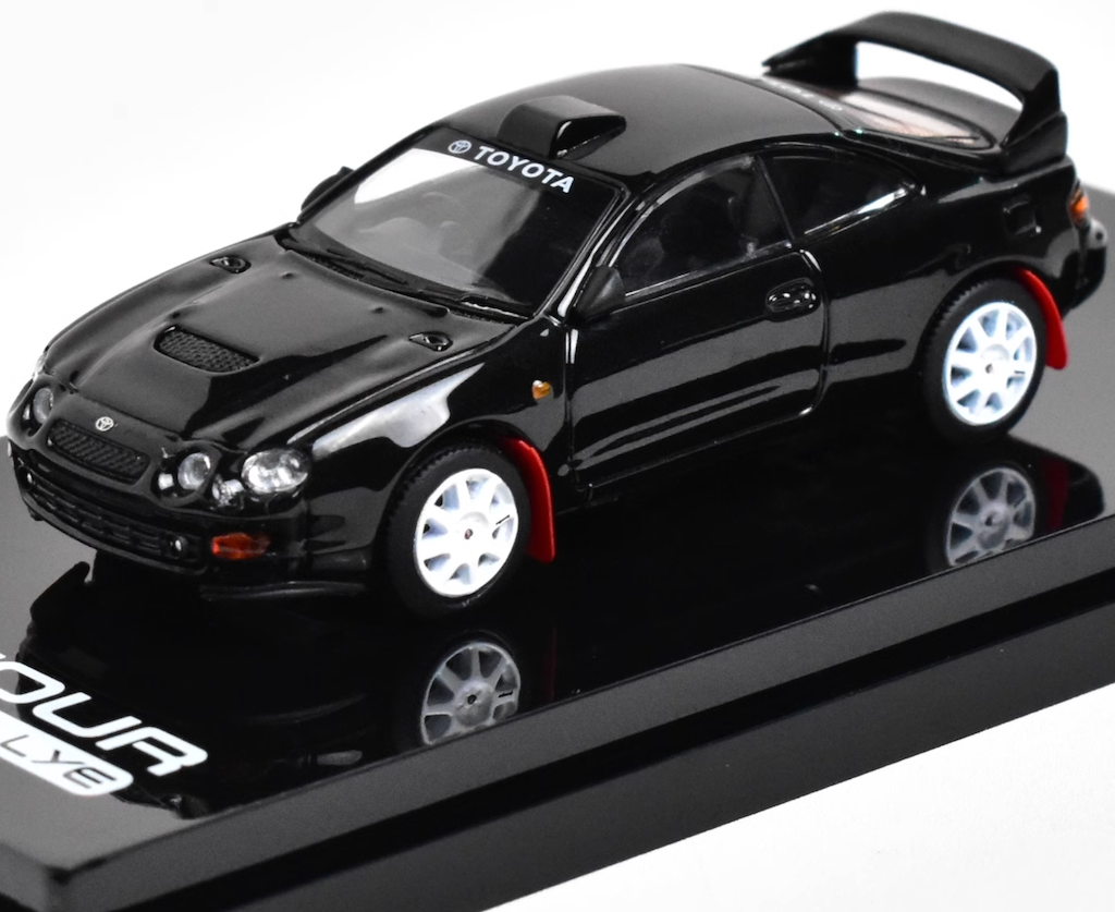 HobbyJapan 1:64 Black JDM Celica GT Rallye Sports Model Diecast Metal Car New Collection