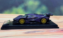 Load image into Gallery viewer, SCArt 1:64 Purple Intensa Emozione IE Racing Sport Model Diecast Metal Car New
