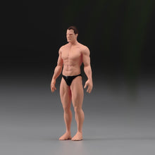 Load image into Gallery viewer, 1:64 Painted Figure Model Miniature Resin Diorama Sand Toy Muscular Man Strong New

