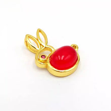 Load image into Gallery viewer, Nature Jade Cute Rabbie Pendant Necklace Gift Jewelry charm Blessing Lucky a
