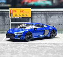 Load image into Gallery viewer, Masdi 1:64 Blue 2022 R8 V10 Coupe Racing Sports Model Diecast Metal Car BN
