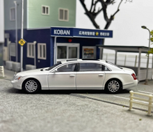 Load image into Gallery viewer, SH 1:64 White 62S Maybach Super Luxury Sedan Model Diecast Metal Car
