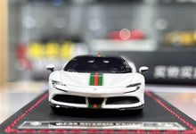 Load image into Gallery viewer, U2 1:64 White SF90 Stradale Coupe Hard Top Sports Model Diecast Resin Car New Collection
