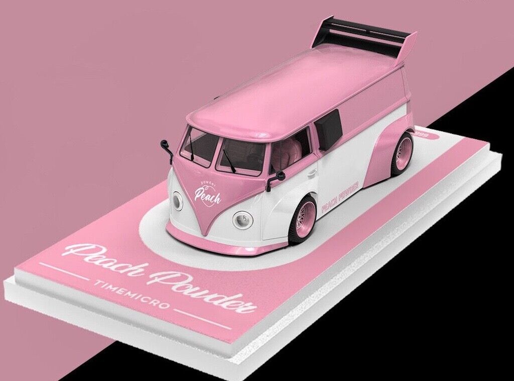 TM 1:64 Pink T1 992 GT3 RS Figure Flatbed Trailer Model Diecast Metal Car New Collection