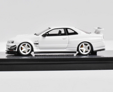 Load image into Gallery viewer, 404Error 1:64 JDM White Skyline GTR R34 Sports Model Diecast Resin Car New
