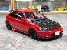 Load image into Gallery viewer, MH 1:18 Red JDM Civic Type R EK9 B16B Vtec Engine Model Diecast Metal Car New Collection
