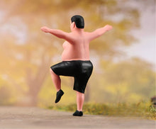 Load image into Gallery viewer, 1:24 Painted Figure Model Miniature Resin Diorama  Sand Fat Man Excercising
