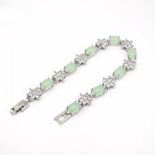 Load image into Gallery viewer, Nature Jade Beaded Bracelet Jewelry Blessing Lucky Fortune Gift For Her Lime ss
