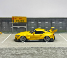 Load image into Gallery viewer, YM 1:64 JDM Yellow Supra Racing Sports Model Diecast Resin Car
