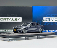 Load image into Gallery viewer, Mortal 1:64 Gray F87 M2 Coupe Sports Model Diecast Metal Car New Collection
