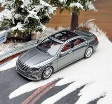 Load image into Gallery viewer, King 1:64 Gray S65 AMG W222 Sedan Sports Model Diecast Metal Car New Collection
