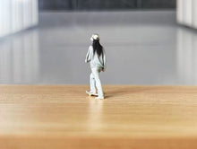 Load image into Gallery viewer, 1:64 Painted Figure Model Miniature Resin Diorama Sand Skate GIrl Skateboard Toy
