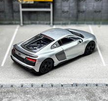 Load image into Gallery viewer, Masdi 1:64 Silver 2022 R8 V10 Coupe Racing Sports Model Diecast Metal Car BN
