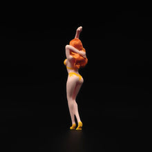 Load image into Gallery viewer, 1:24 Painted Figure Model Miniature Resin Diorama Sand Yellow Bikini Sexy Lady
