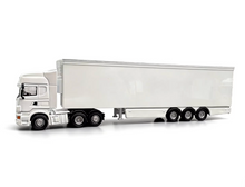Load image into Gallery viewer, 1:76 White Scania R580 Refrigerated Container Truck Model Diecast Metal Car
