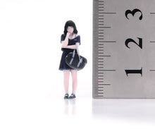 Load image into Gallery viewer, 1:64 Painted Figure Model Miniature Resin Diorama Black Hair Pretty Girl Lady A
