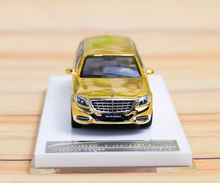 Load image into Gallery viewer, SH 1:64 Plating Gold Maybach S600 Pullman Limousine Model Diecast Metal Car
