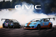 Load image into Gallery viewer, TM 1:64 JDM Civic Type R FD2 Racing Sports Figure Model Diecast Metal Car New
