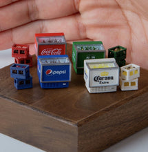 Load image into Gallery viewer, 1:64 Painted Model Miniature Resin Diorama Sand Scene Freezer Fridges Set B
